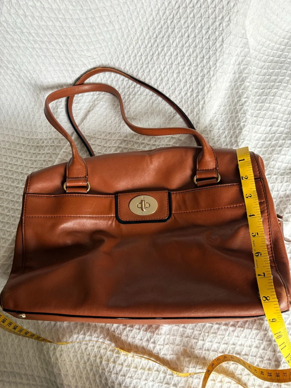 Kate Spade Hampton Road Janie Satchel Bag Classic - Dark Roast Brown Leather